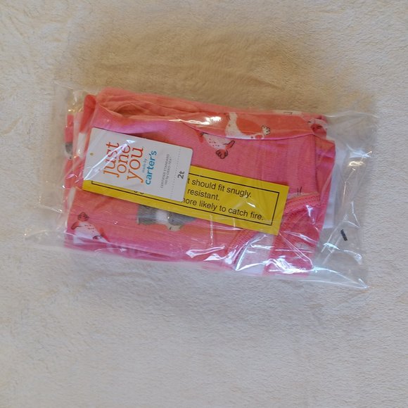 Girls 4pc Bunnies & Hearts Pajama Set - Picture 4 of 4